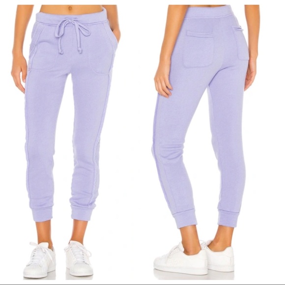 NEW Free People Movement Work It Out Jogger In Violet Quartz sz Large OB1054086 - Picture 2 of 4